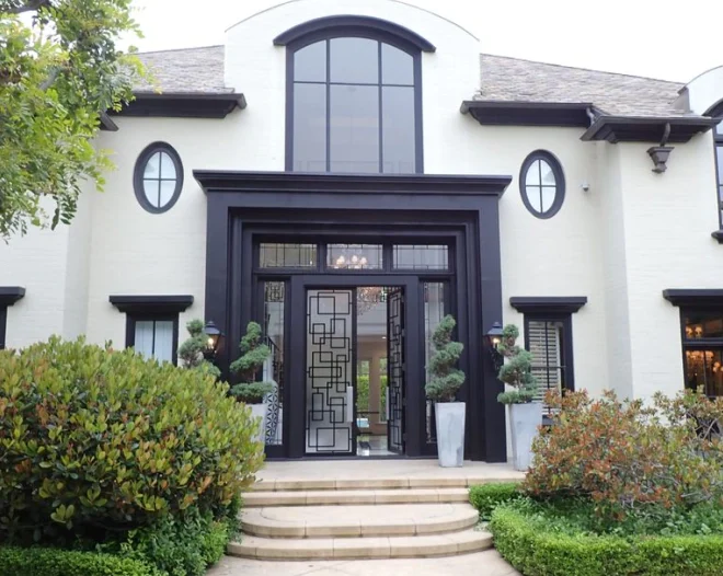 front of residential house