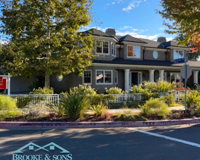 front residential house corner